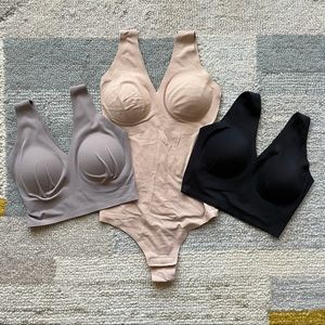 LAST CHANCE! True&Co 3pc Bundle Bralettes Bodysuit